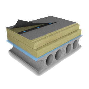 Isolering av låglutande tak på betongunderlag